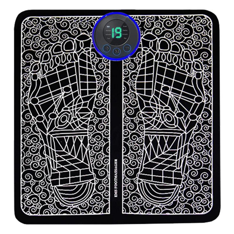 Rechargeable EMS Electric Foot Massager Pad