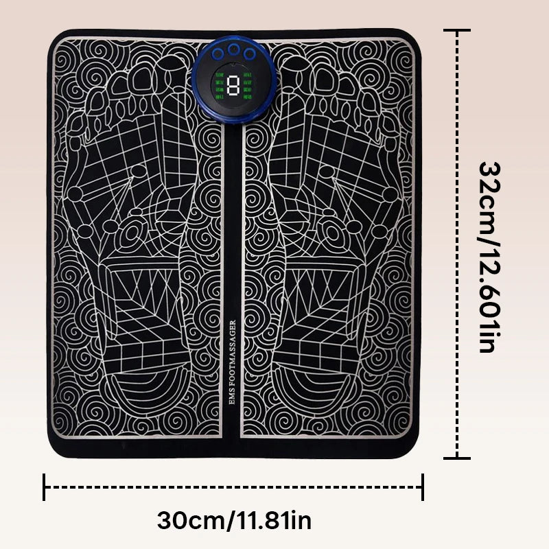 Rechargeable EMS Electric Foot Massager Pad