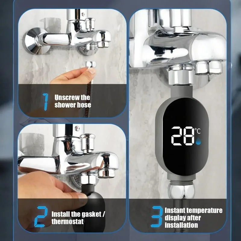 Shower Head Temperature Meter