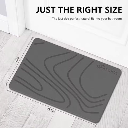 Stone Bath Mat – Quick Dry Diatomite Mat
